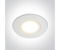6W LED įleidžiamas šviestuvas, 3000K, 10106P/W/W