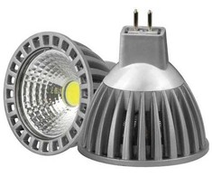 6W COB LED lemputė MR16/GU5.3 DC12V, 4200K