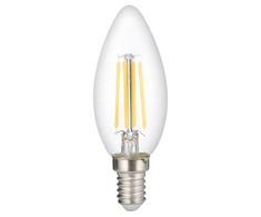 6W filamentinė LED lemputė E14, 4500K, stiklinė