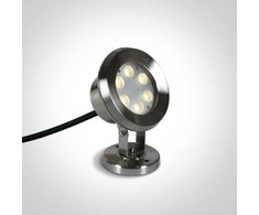 6W LED baseino šviestuvas, nerūdijančio plieno sp., 4000K, IP68, 69064B/C