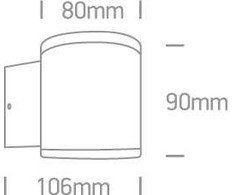 6W LED cilindro formos šviestuvas, pilkas, 3000K, 67138E/G/W
