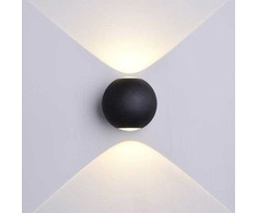 6W LED fasado šviestuvas OPTONICA, juodas, 4000K