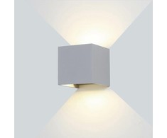6W LED fasado šviestuvas OPTONICA, pilkas, 3000K