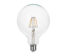 6W LED filamentinė lemputė, E27, G125, 3000K