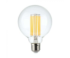 6W LED filamentinė lemputė, E27, G95, 3000K