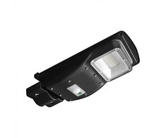 V-tac 6W LED gatvės šviestuvas su saulės baterija, juodas, 6000K