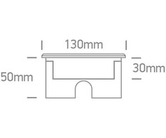6W LED įleidžiamas į žemę šviestuvas, plieno sp., 3000K, IP67, dimeriuojamas, 69076B/W