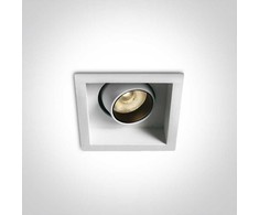 6W LED įleidžiamas pakreipiamas šviestuvas, baltas, 3000K, 51106M/W/W