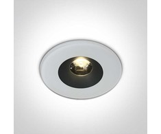 6W LED įleidžiamas šviestuvas, baltas, 3000K, IP65, 10106V/W/W