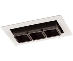 6W LED įleidžiamas šviestuvas HARPER, baltos/juodos sp., 3000K