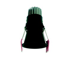 6W LED įleidžiamas šviestuvas, juodas, 3000K, S074