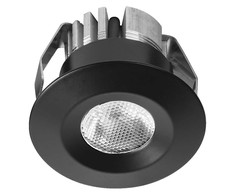 6W LED įleidžiamas šviestuvas MINI SPOT, juodas, 3000K, IP44