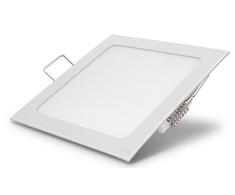 6W LED įmontuojama panelė, kvadratinė, su maitinimo šaltiniu, (3000K) šiltai balta