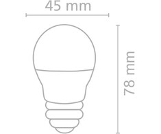 6W LED lemputė, E27, 4000K, ACB62126