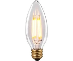 Italux 6W LED lemputė RETRO, E27, skaidri, 2200K