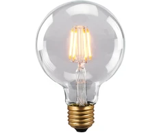 6W LED lemputė RETRO, E27, skaidri, 2200K