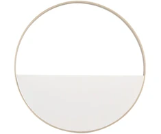 6W LED lubinis šviestuvas ALBA, baltos/aukso sp., CCT