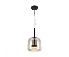 V-tac 6W LED pakabinamas šviestuvas, gintaro/juodos sp., 3000K