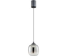 6W LED pakabinamas šviestuvas KHADI, juodos/dūmų sp., 3000K, 01-3486