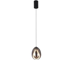 6W LED pakabinamas šviestuvas MELANIE, juodos/dūmų sp., 3000K, 4311800