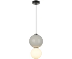 6W LED pakabinamas šviestuvas PIEVE, pilkos/matinės baltos sp., 3000K