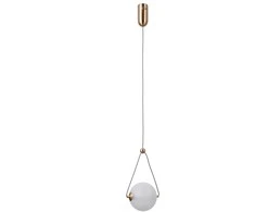 Italux 6W LED pakabinamas šviestuvas RASTIA, aukso/baltos sp., 3000K