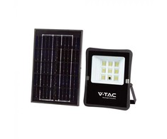 V-tac 6W LED prožektorius su saulės baterija, juodas, 4000K