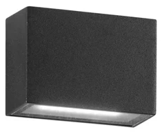 Sieninis šviestuvas 6W LED sieninis fasado šviestuvas AGERA, juodas, CCT, IP54