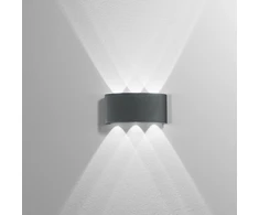 Sieninis šviestuvas 6W LED sieninis fasado šviestuvas BEETLE, antracito sp., CCT, IP54