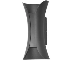 6W LED sieninis fasado šviestuvas DANTE, juodas, 4000K