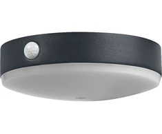 Sieninis šviestuvas 6W LED sieninis fasado šviestuvas ENDURA STYLE, juodas, 3000K, su saulės baterija ir judesio davikliu, IP44