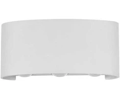 6W LED sieninis fasado šviestuvas GILBERTO, baltas, 3000K