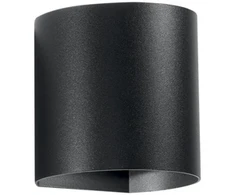 Sieninis šviestuvas 6W LED sieninis fasado šviestuvas GOLF, juodas, CCT, IP54, šviečia į viršų ir į apačią