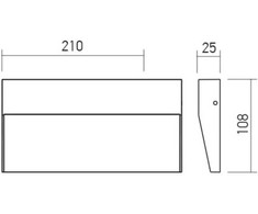 Sieninis šviestuvas 6W LED sieninis fasado šviestuvas LANDER, tamsiai pilkas, 3000K, IP54, 90481