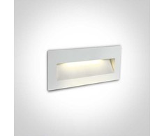 6W LED sieninis įleidžiamas fasado šviestuvas, baltas, 2200/2700/3000/4000K, IP65, 68068B/W/V