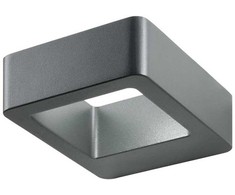 Sieninis šviestuvas 6W LED sieninis lauko šviestuvas RADEON, tamsiai pilkas, 3000K, IP54, 90011