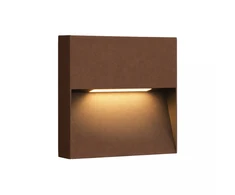 Sieninis šviestuvas 6W LED sieninis lauko šviestuvas, rudas, 2700/3000K, E241-27