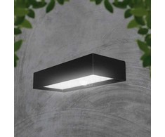 V-tac 6W LED sieninis lauko šviestuvas su saulės baterija ir judesio davikliu, juodas, 4000K, IP65