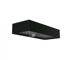 V-tac 6W LED sieninis lauko šviestuvas su saulės baterija ir judesio davikliu, juodas, 4000K, IP65