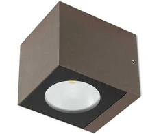 6W LED sieninis lauko šviestuvas TEKO, tamsiai rudas, 3000K, IP65, 90099