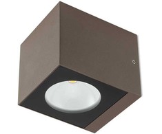6W LED sieninis lauko šviestuvas TEKO, tamsiai rudas, 3000K, IP65, 90099