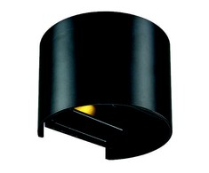 6W LED sieninis šviestuvas GREG, juodas, 3000K, 4188701