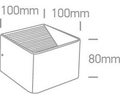 6W LED sieninis šviestuvas, juodas, 3000K, 67466A/B/W