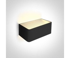 6W LED sieninis šviestuvas, juodas, 3000K, 67466B/B/W
