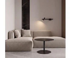 6W LED sieninis šviestuvas, juodas, 3000K, 2630