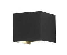 6W LED sieninis šviestuvas, kvadratinis, juodas, 3000K