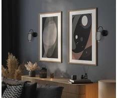 6W LED sieninis šviestuvas MARCO, juodas, 3000K