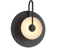 6W LED sieninis šviestuvas SAMIRA, baltos/juodos sp., 3000K, 4341400