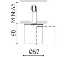 6W LED šviestuvas FLIP į magnetinę sistemą MAGNETIC 24V, baltas, 3000K, 34°