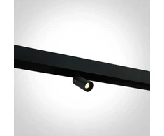 6W LED šviestuvas į magnetines sistemas MINI/MIDI/MAXI/P&amp;P, juodas, 3000/3500/4000K, 48V, 38°, 42108/B/V
